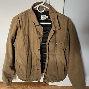 Flint and Tinder Flannel-lined Waxed Jacket